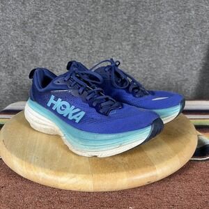 Hoka One One Bondi 8 Shoes Womens Size 8.5B Blue Running